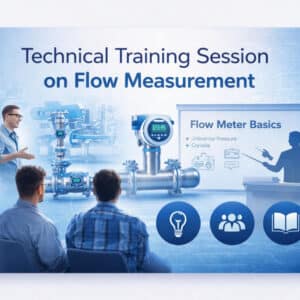 technical training session on flow measurement
